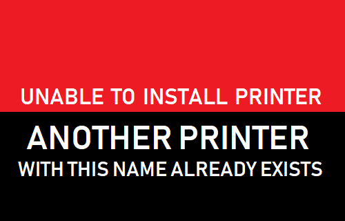 No se puede instalar la impresora. Ya existe otra impresora con este nombre