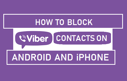 the way of blocking someone on Viber