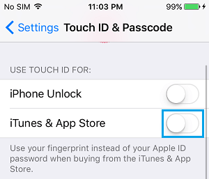 Cómo habilitar Touch ID para compras de aplicaciones