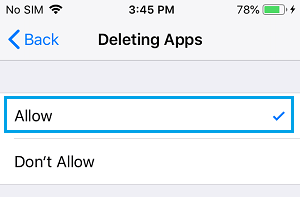 No se pueden eliminar aplicaciones en iPhone o iPad