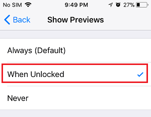 Cómo ocultar las notificaciones de la pantalla de bloqueo del iPhone