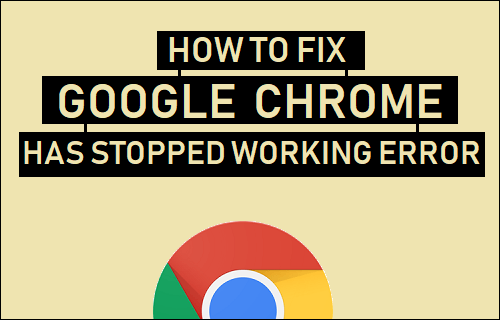 Cómo corregir un error de Google Chrome ha dejado de funcionar