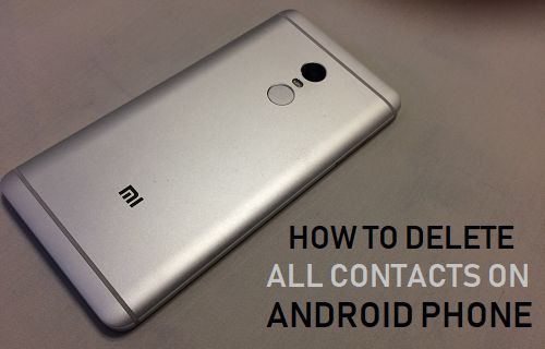 Cómo borrar todos los contactos en el teléfono Android