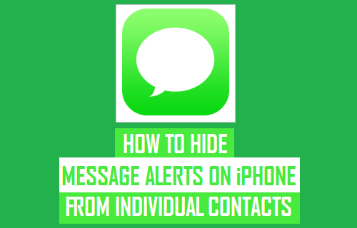 Cómo ocultar las alertas de mensajes en el iPhone de los contactos individuales