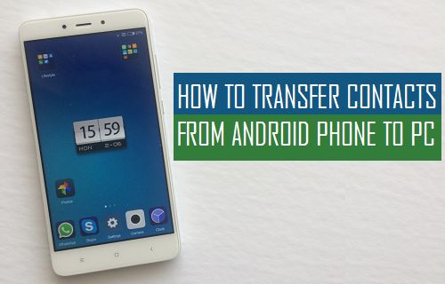 Cómo transferir contactos del teléfono Android al PC