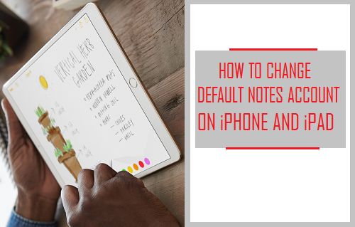 Cómo cambiar la cuenta de Notes predeterminada en el iPhone y el iPad