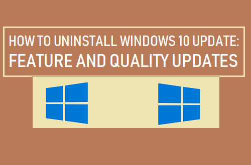 Cómo desinstalar Windows 10 Update