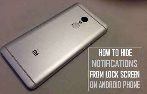 Cómo ocultar las notificaciones de la pantalla de bloqueo en el teléfono Android