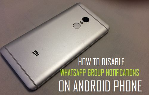 Cómo desactivar las notificaciones de grupo de WhatsApp en un teléfono Android