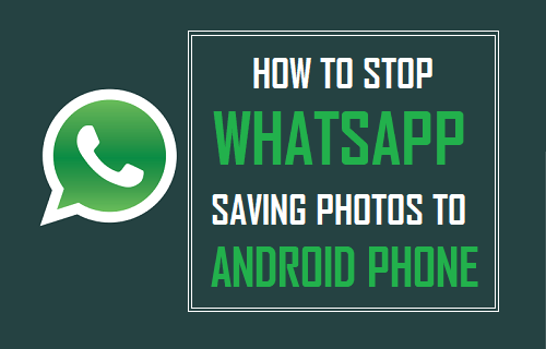 Cómo detener WhatsApp Guardar fotos en un teléfono Android