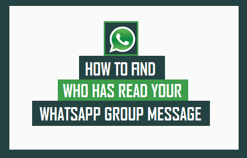 Cómo encontrar quién ha leído su mensaje en el grupo WhatsApp