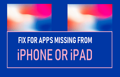 Fijar para las aplicaciones que faltan de iPhone o iPad