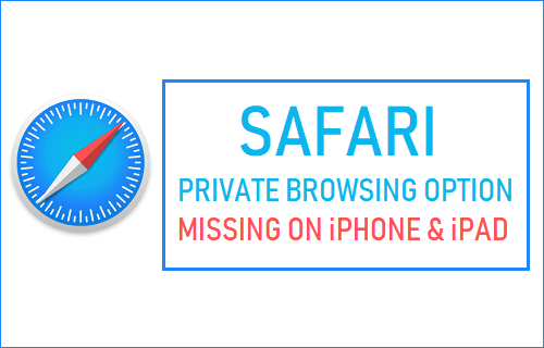 Falta la opción de navegación privada de Safari en iPhone o iPad