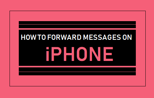Cómo reenviar mensajes en el iPhone