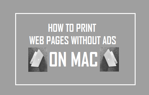 Cómo imprimir páginas web sin anuncios en Mac
