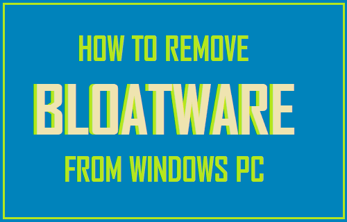 Cómo quitar el Bloatware de Windows 10 PC