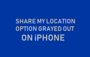 Opción Compartir mi ubicación en gris en el iPhone
