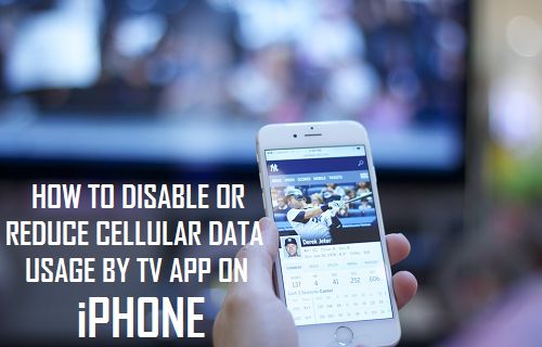 Cómo desactivar o reducir el uso de datos celulares por la aplicación de TV en el iPhone