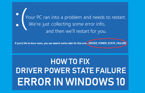 Cómo corregir un error de estado de alimentación del controlador en Windows 10