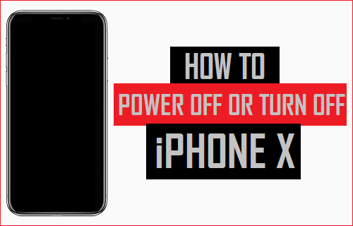 Cómo apagar o apagar el iPhone X