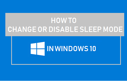 Cómo cambiar o desactivar el modo de reposo en Windows 10