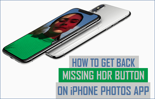 Cómo recuperar el botón HDR que faltaba en la aplicación Fotos de iPhone
