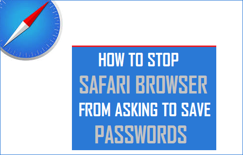 Cómo evitar que el navegador Safari pida que se guarden las contraseñas