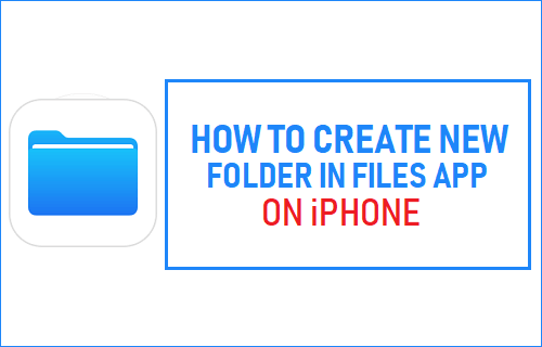 Cómo crear una nueva carpeta en Files App en el iPhone