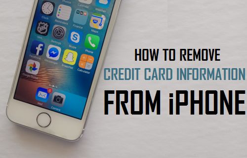 Cómo quitar la información de la tarjeta de crédito del iPhone