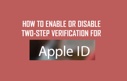 Cómo activar o desactivar la verificación de dos pasos para el ID de Apple