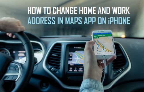 Cómo cambiar la dirección de casa y del trabajo en Maps App On iPhone