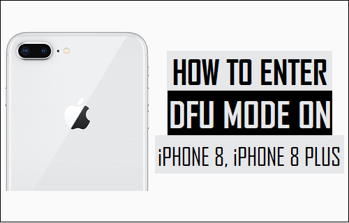 Cómo entrar en el modo DFU en iPhone 8, iPhone 8 Plus