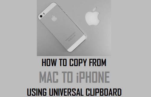 Cómo copiar de Mac a iPhone utilizando el Portapapeles Universal