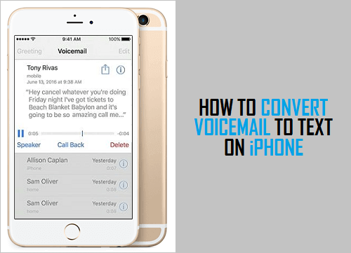 Cómo convertir correo de voz a texto en el iPhone