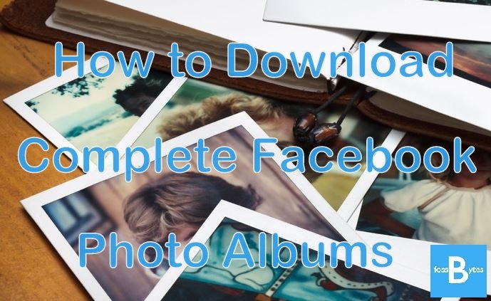¿Cómo descargar álbumes de fotos completos de la página de Facebook a la vez?