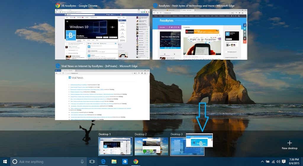 ¿Cómo crear y usar escritorios virtuales en Windows 10?