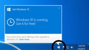 Aquí se explica cómo obtener el icono de actualización de Windows 10 cuando falta