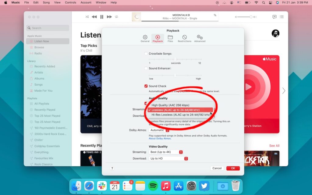 Cómo escuchar Apple Lossless en Mac-5