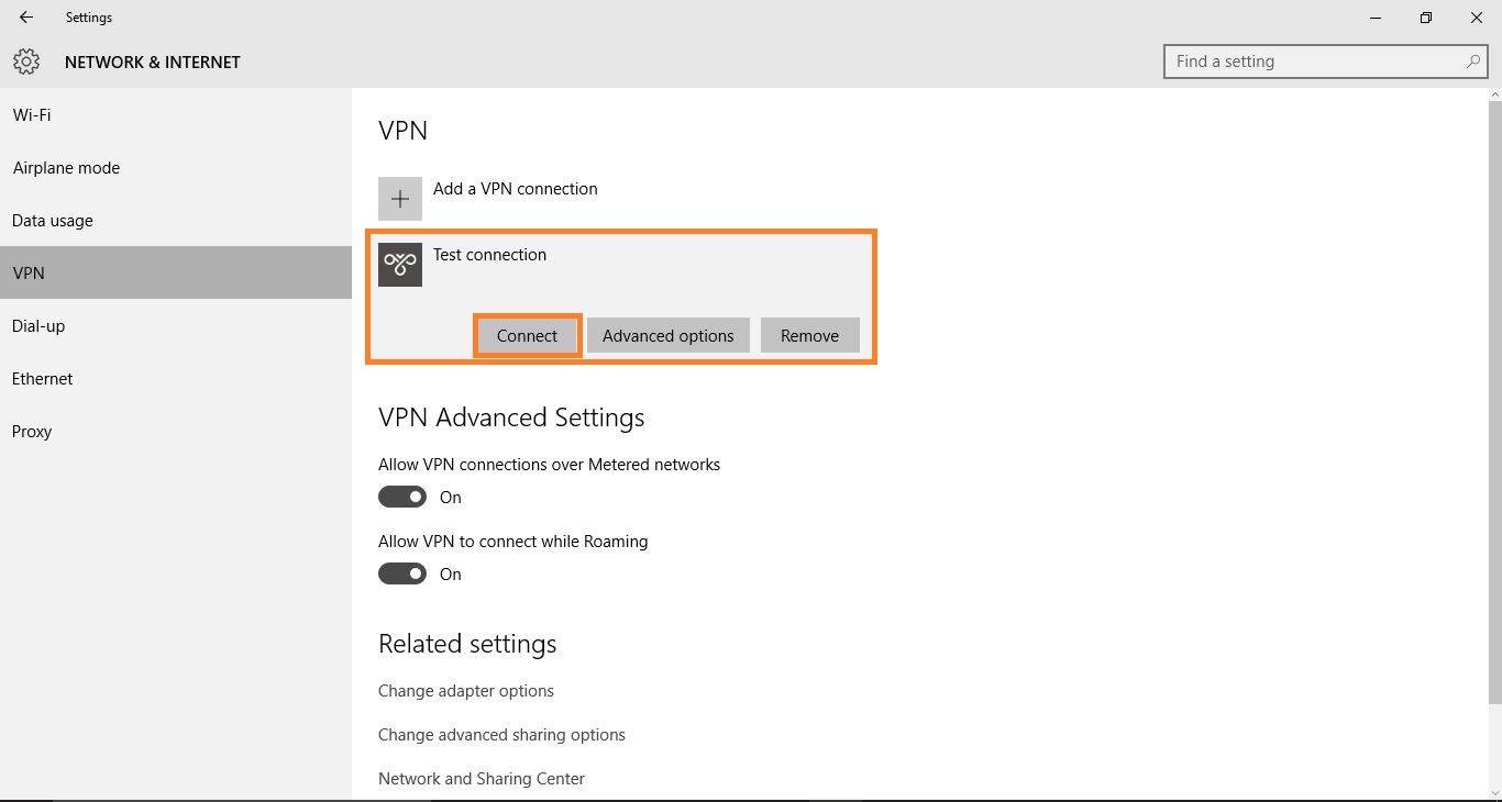 Configurar una VPN en Windows 10