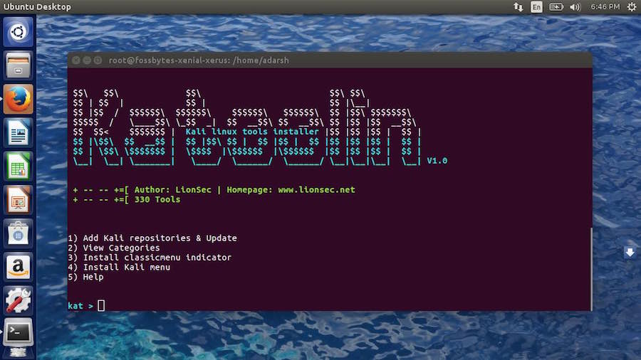 Herramientas Kali Linux en Ubuntu con Katoolin