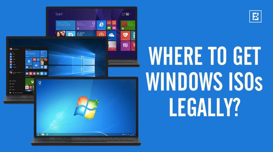Archivos iso legales de Windows